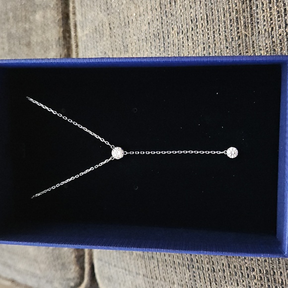 Swarovski Jewelry - Genuine SWAROVSKI ATTRACT Y Rhodium White Crystal Necklace